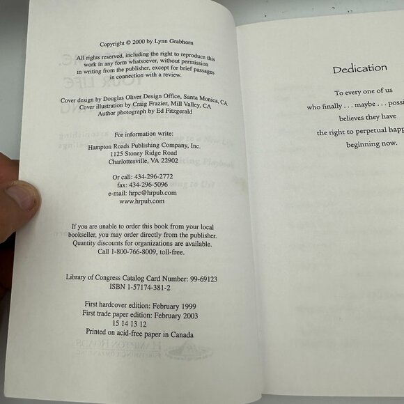 Excuse Me Your Life Is Waiting Lynn Grabhorn Self-Help Paperback 2003 Edition - Picture 4 of 4